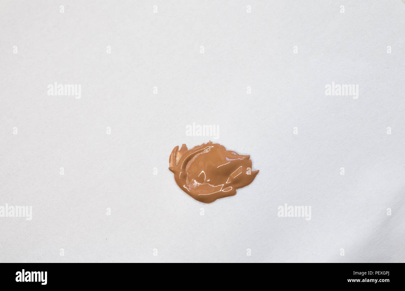 Blob or smear of concealer Stock Photo