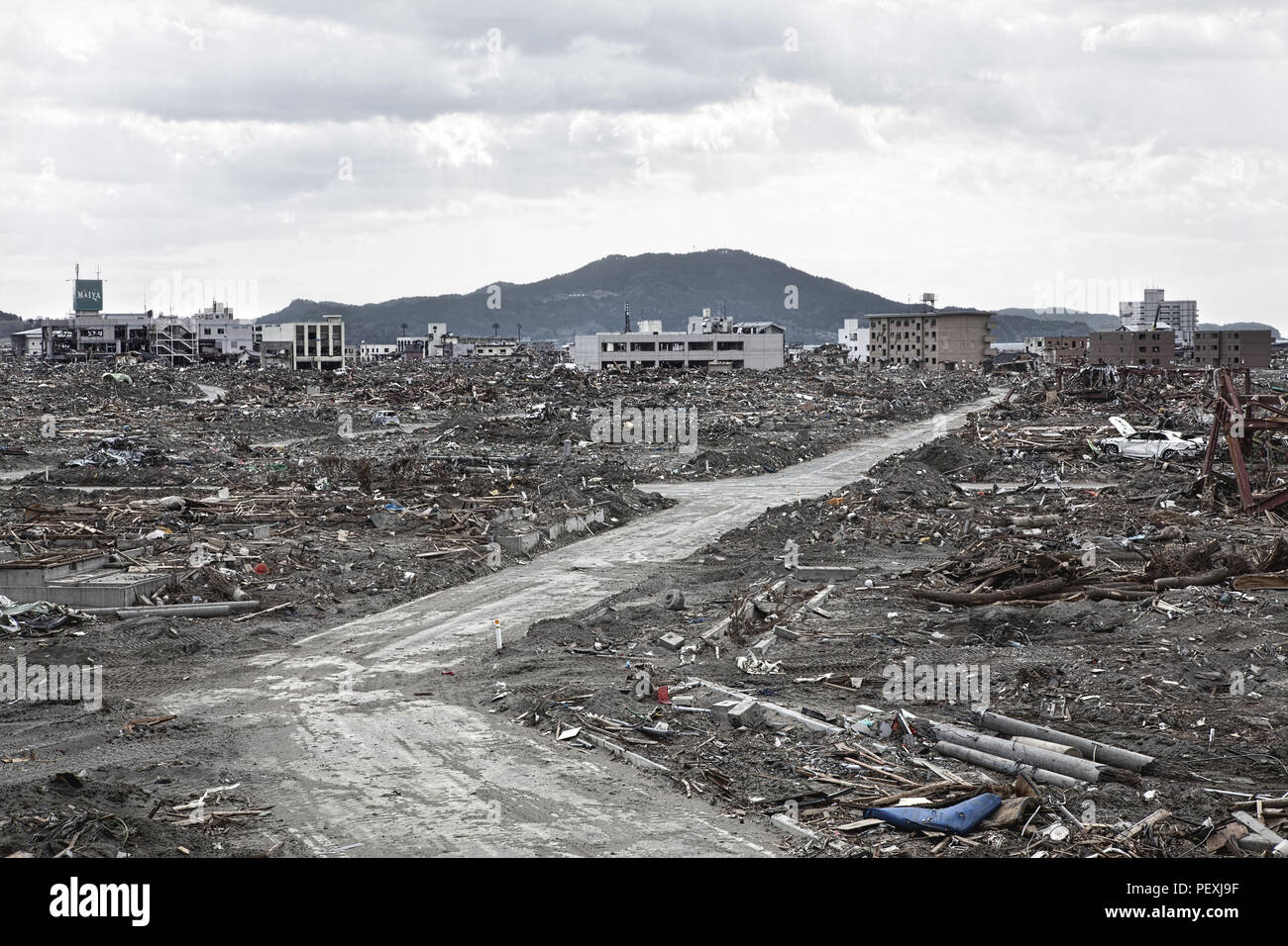 Tsunami : 04/30/2011 Fukushima japan Stock Photo - Alamy