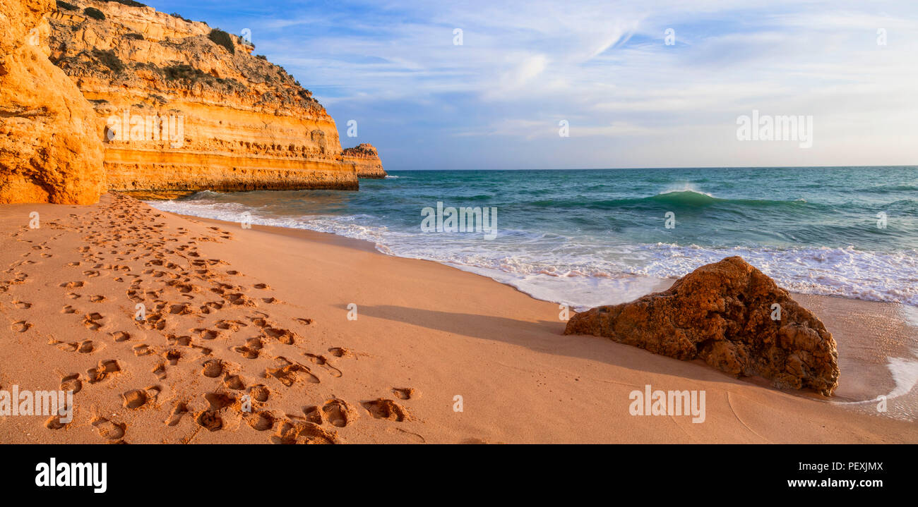 Beautiful beach of Portugal,lagos province,Spain. Stock Photo