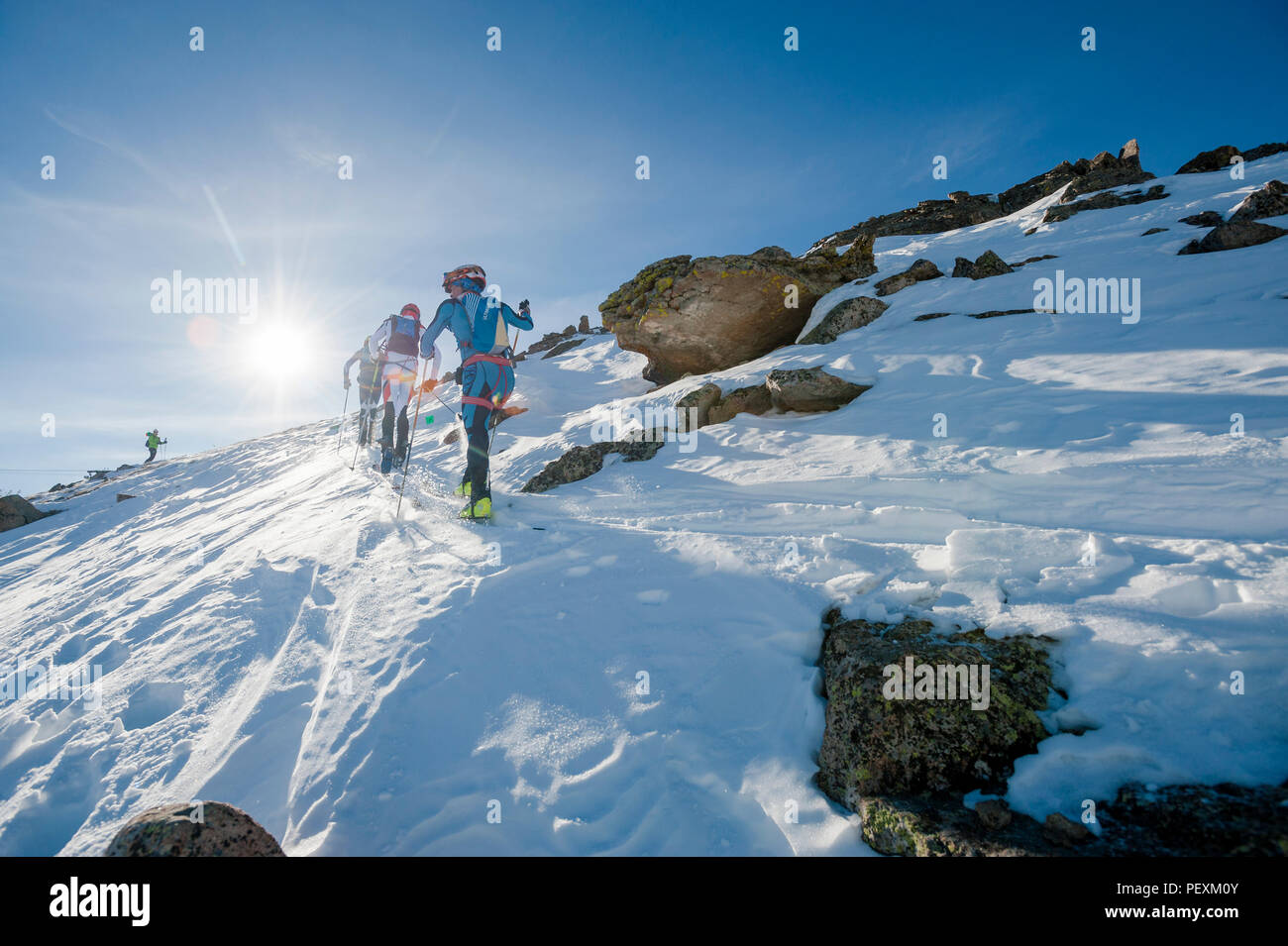 Ski mountaineering race, Crested Butte, Colorado, USA Stock Photo Alamy