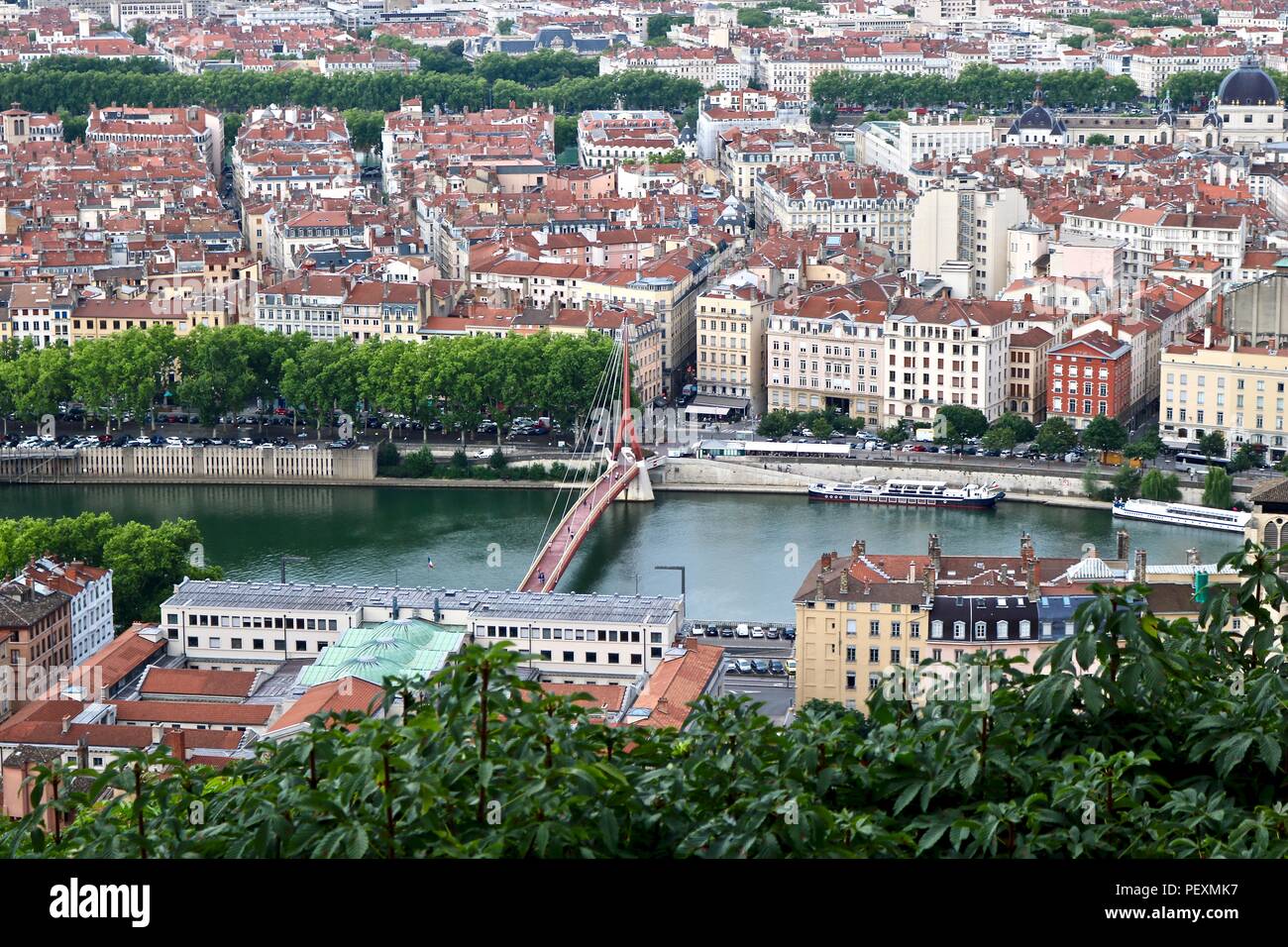 Overlooking Lyon, France Stock Photo