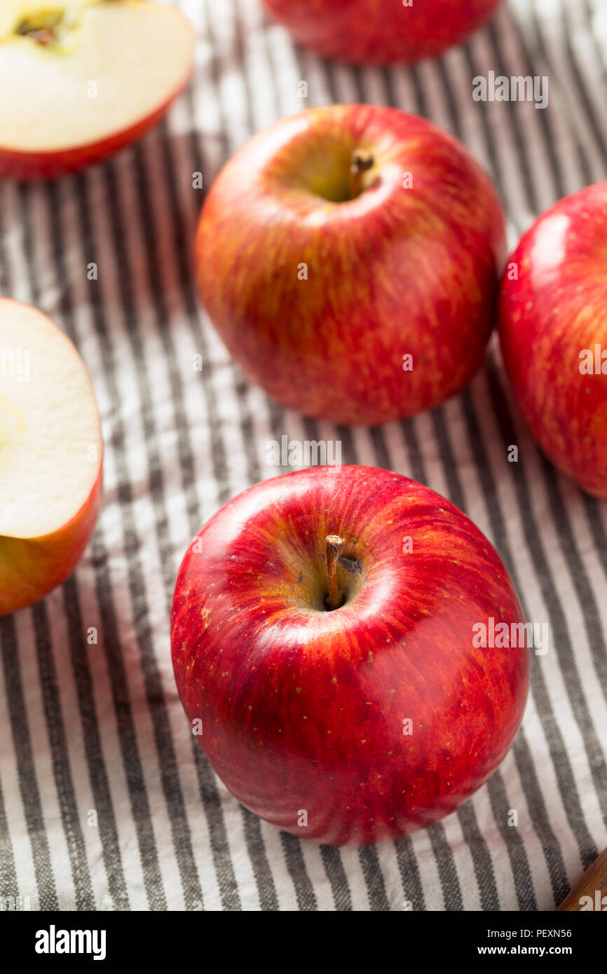 Raw Red Organic Kiku Apples Ready to Eat Stock Photo Alamy
