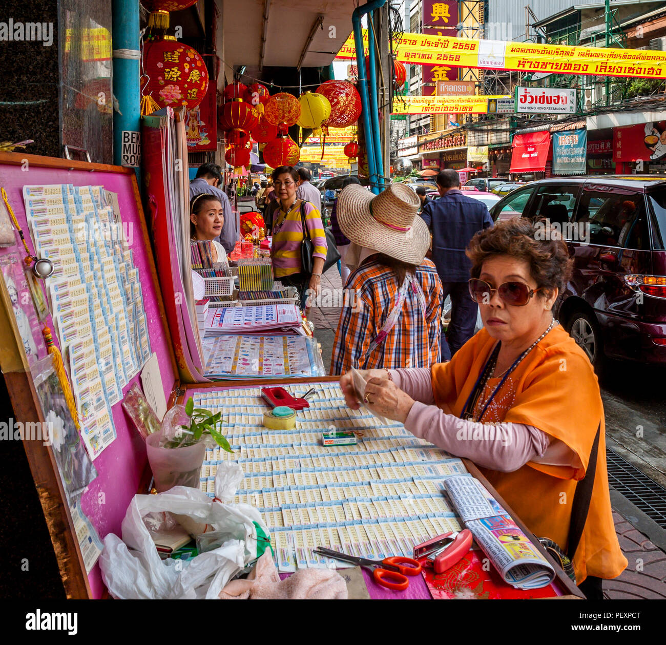 10/19/2015, Chinatown, Bangkok, Vegeterian Festival, Thailand, Stock Photo