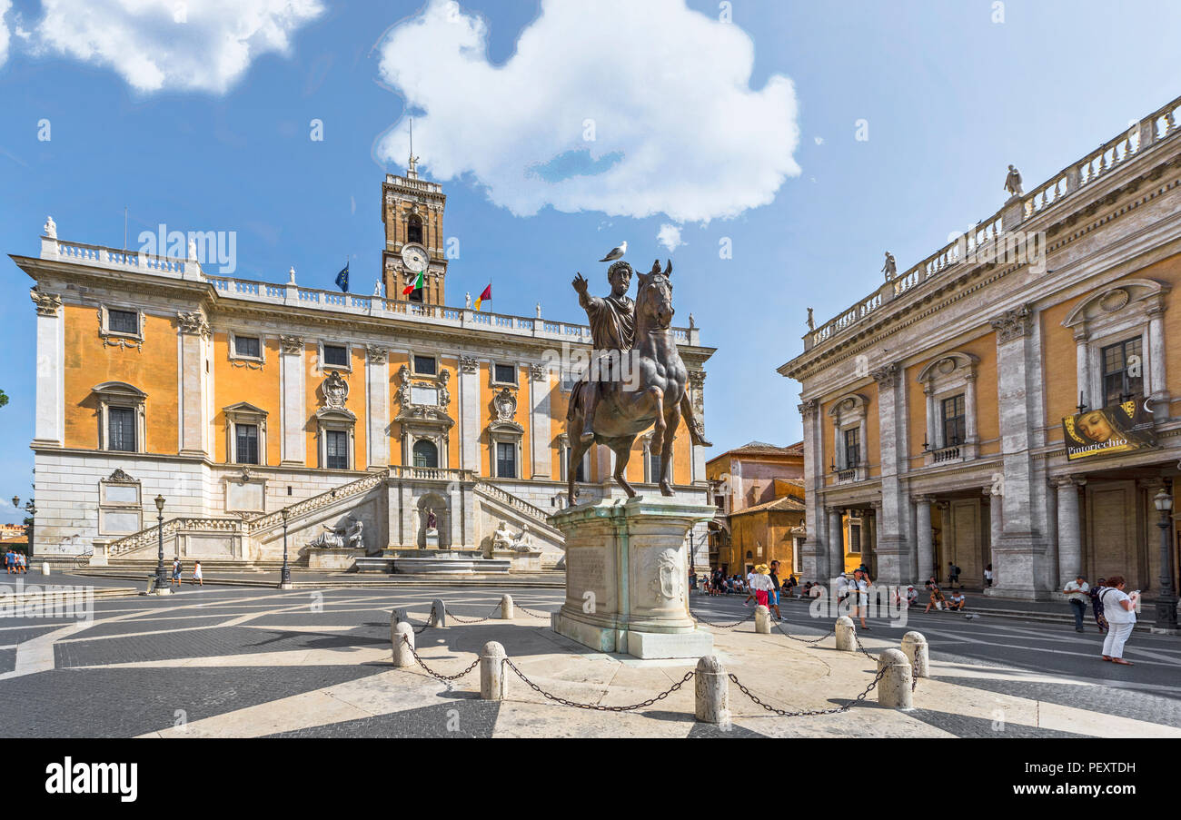 At the Capitoline Hill in Rome Stock Photo