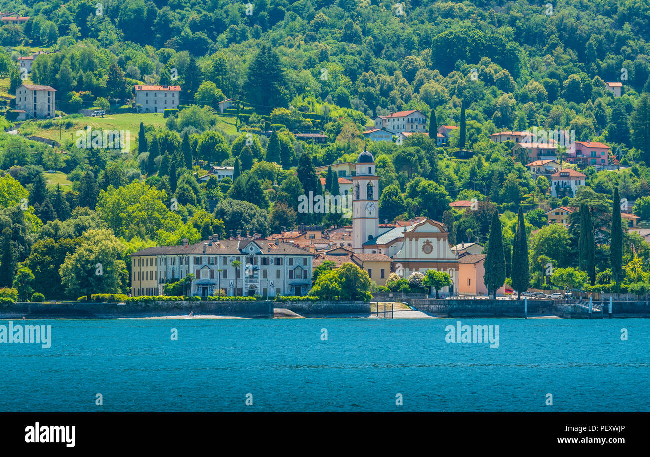 San Giovanni waterfront, village overlooking Lake Como, Lombardy, Italy