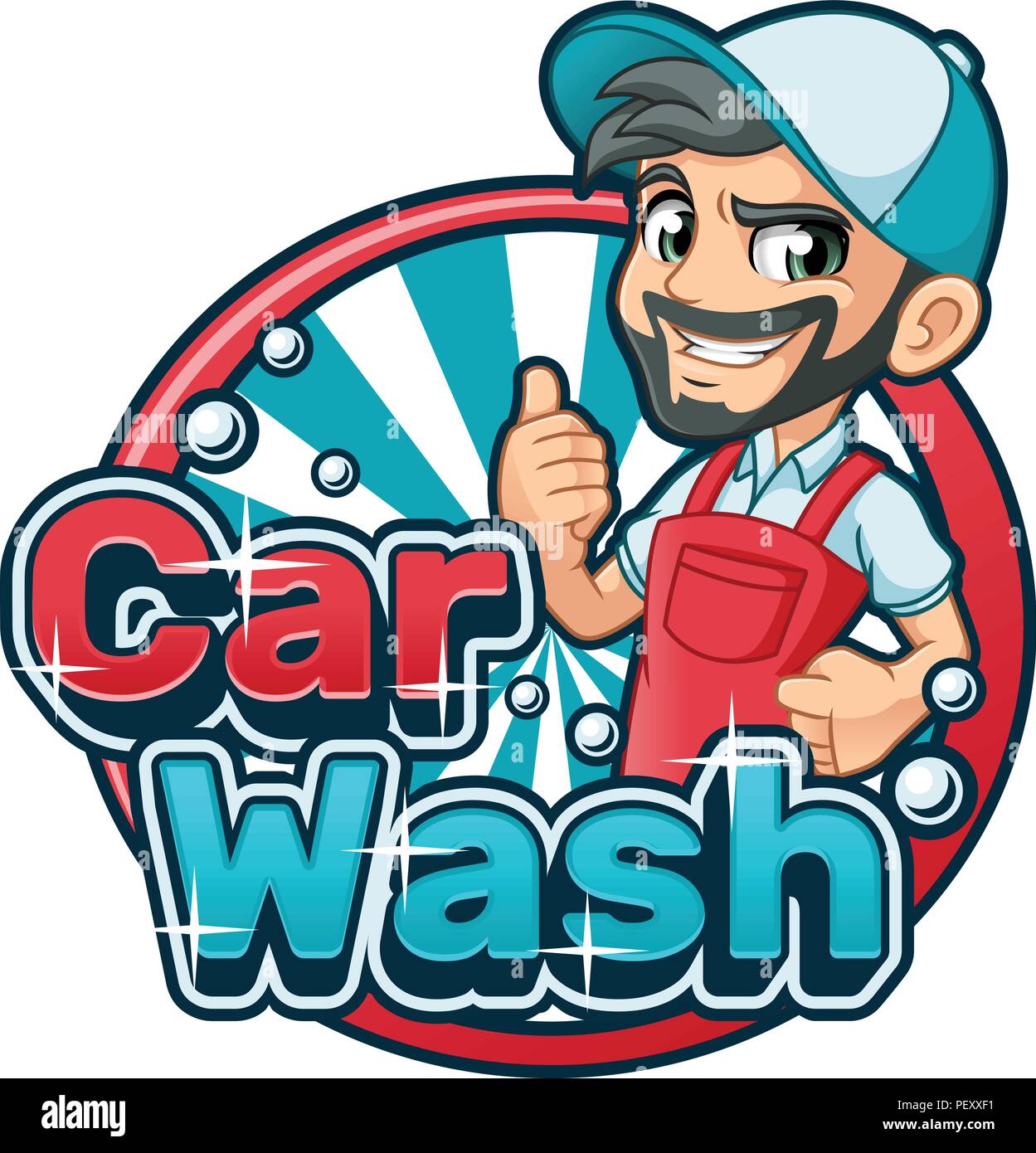 Car wash cartoon logo character design vector illustration Stock Vector  Image & Art - Alamy