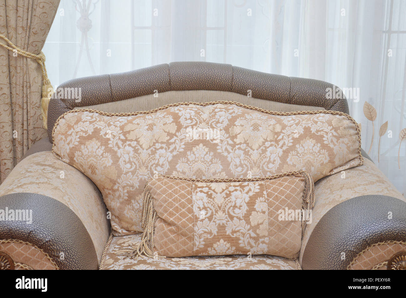 luxury sofa chair on the living room Stock Photo Alamy