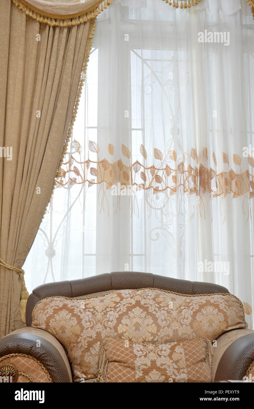 luxury sofa chair on the living room Stock Photo Alamy