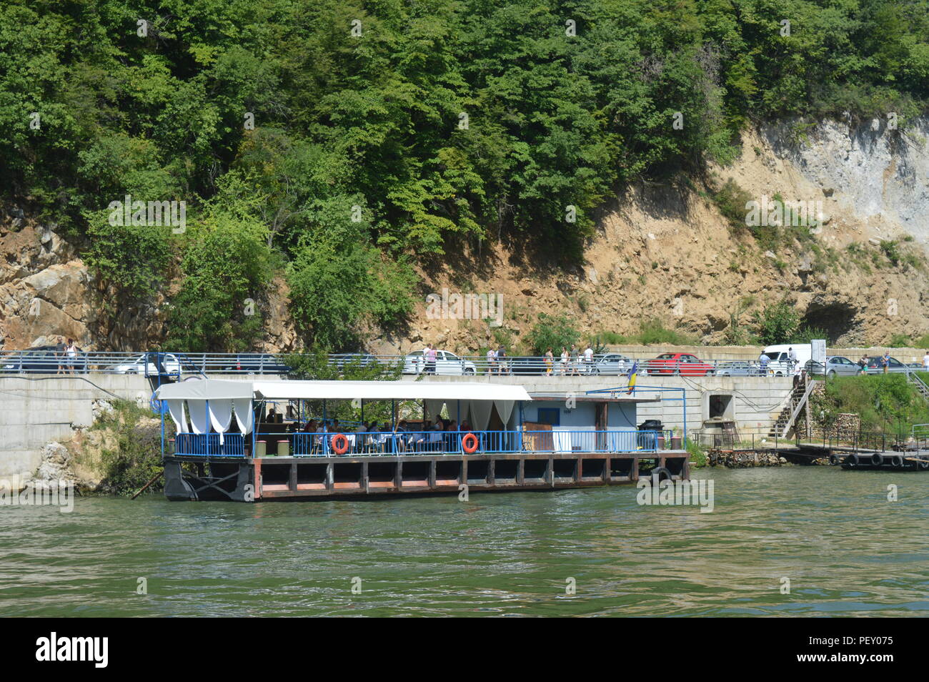 Danube river shore Stock Photo
