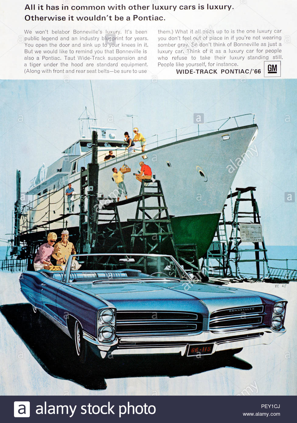 5 pages ad french 1964 PONTIAC PARISIENNE Sport Coupe convertible AD