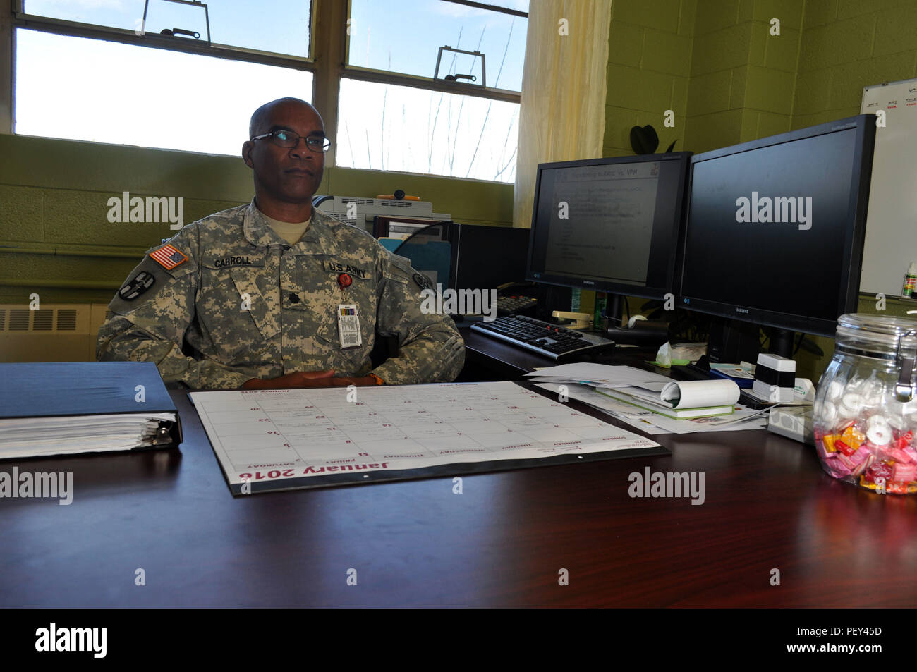 Lt Col Michael Carrol Commander 7203rd Medical Support Unit
