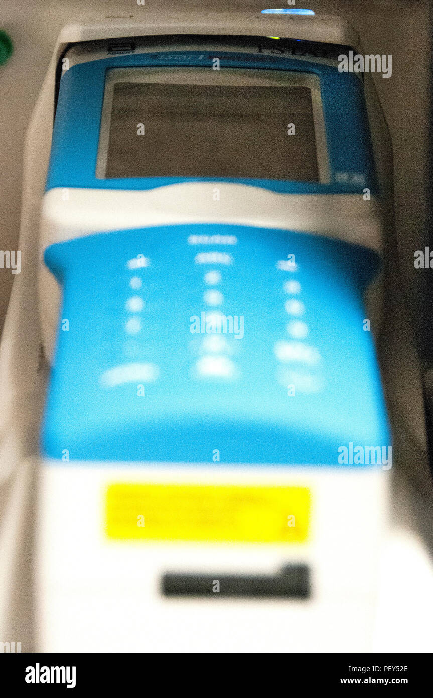 A handheld blood analyzer provides labquality, realtime blood testing