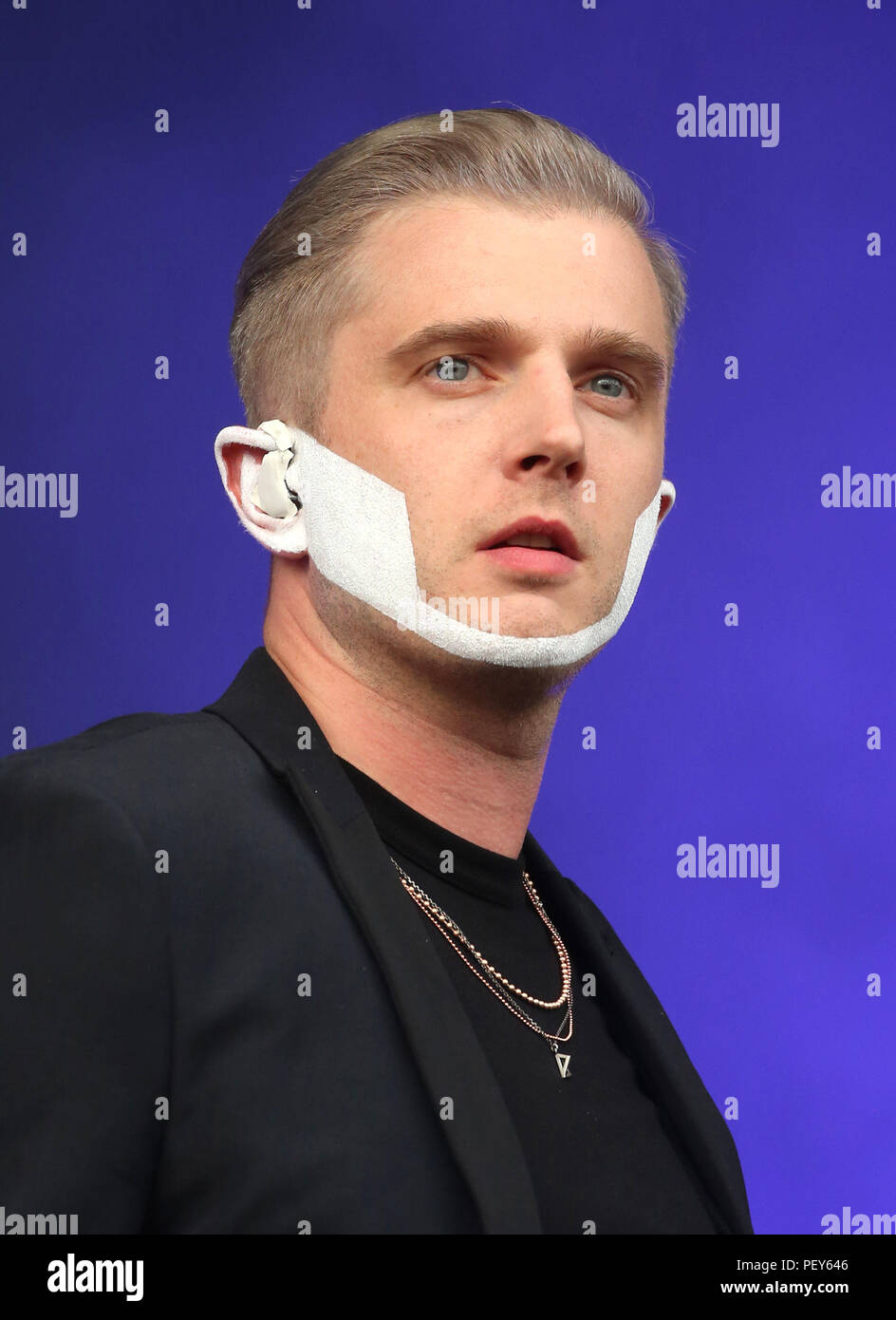 Singer Ben Drew Of Plan B Performing On Stage At The Brand New Rize Festival In Hylands Park Chelmsford Essex Stock Photo Alamy