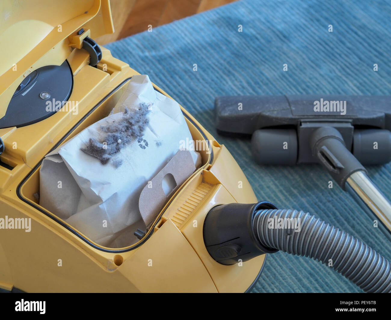 vacuum cleaner and dust bag Stock Photo Alamy
