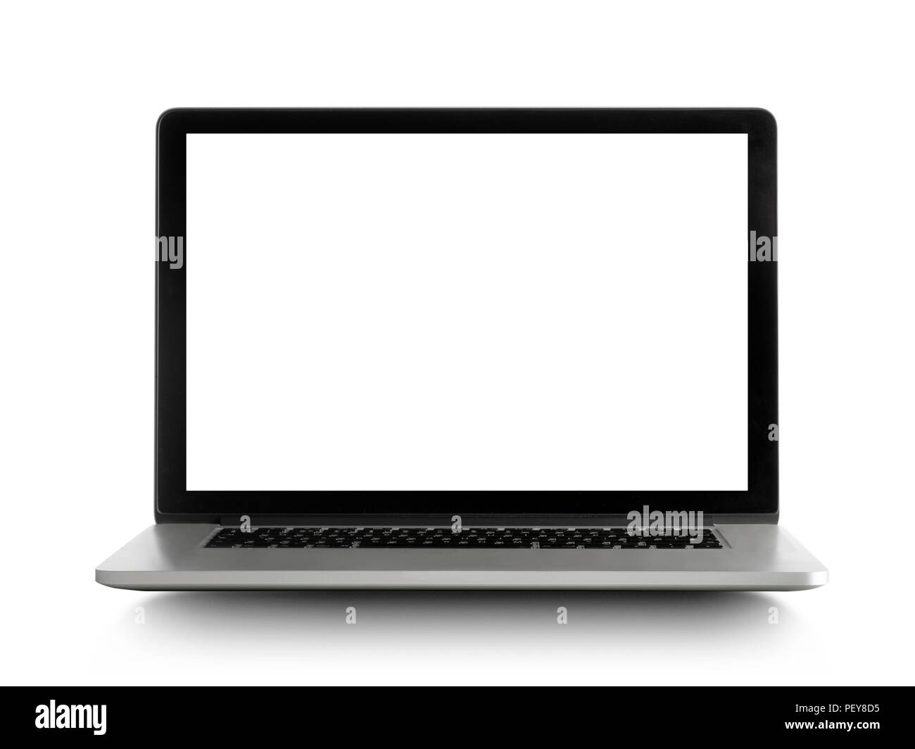 Laptop, studio shot. Stock Photo