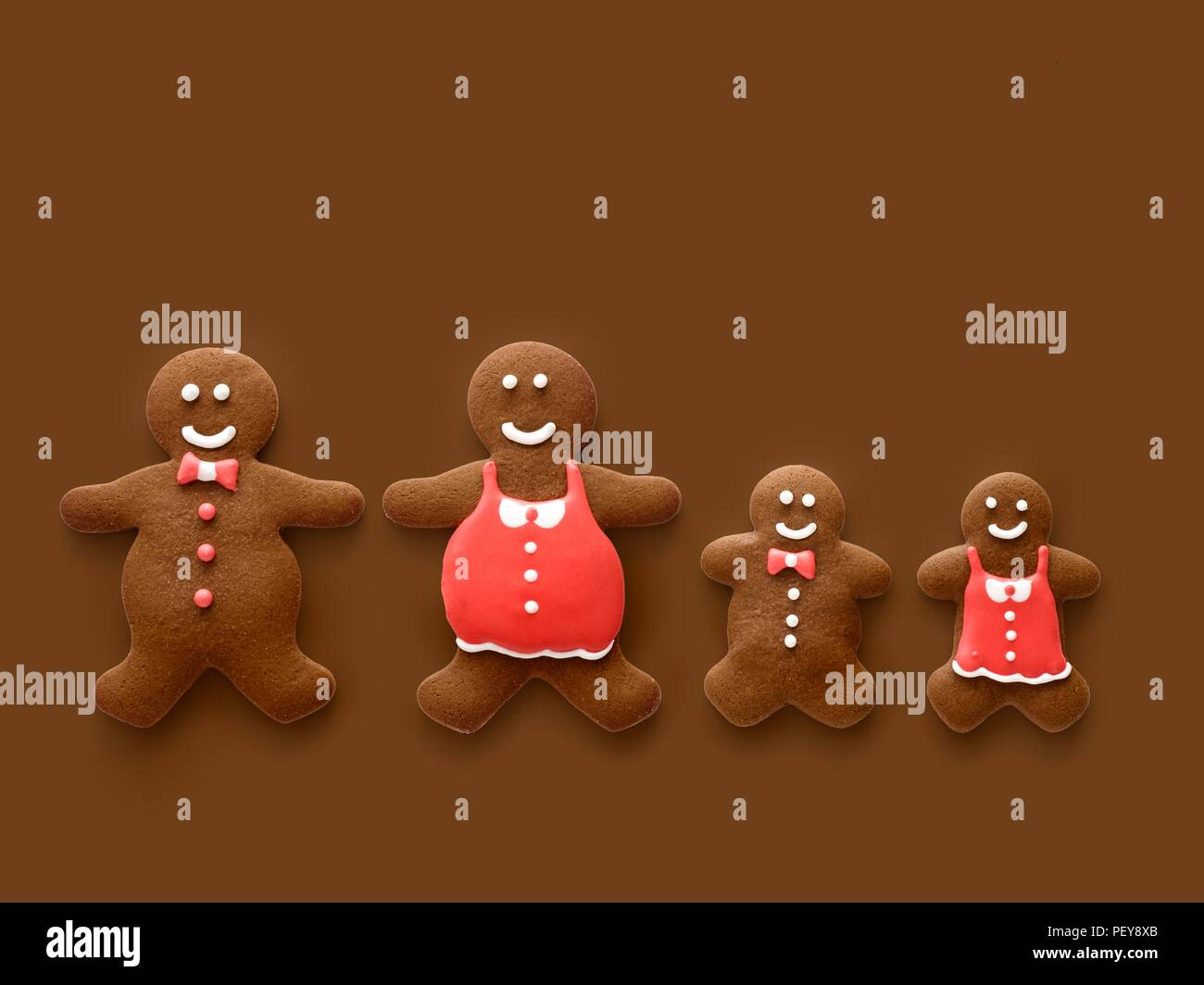 Gingerbread family. Stock Photo