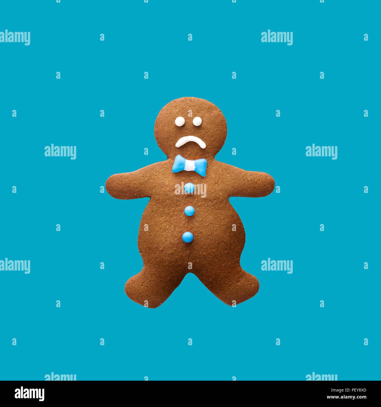 Obese gingerbread man. Stock Photo