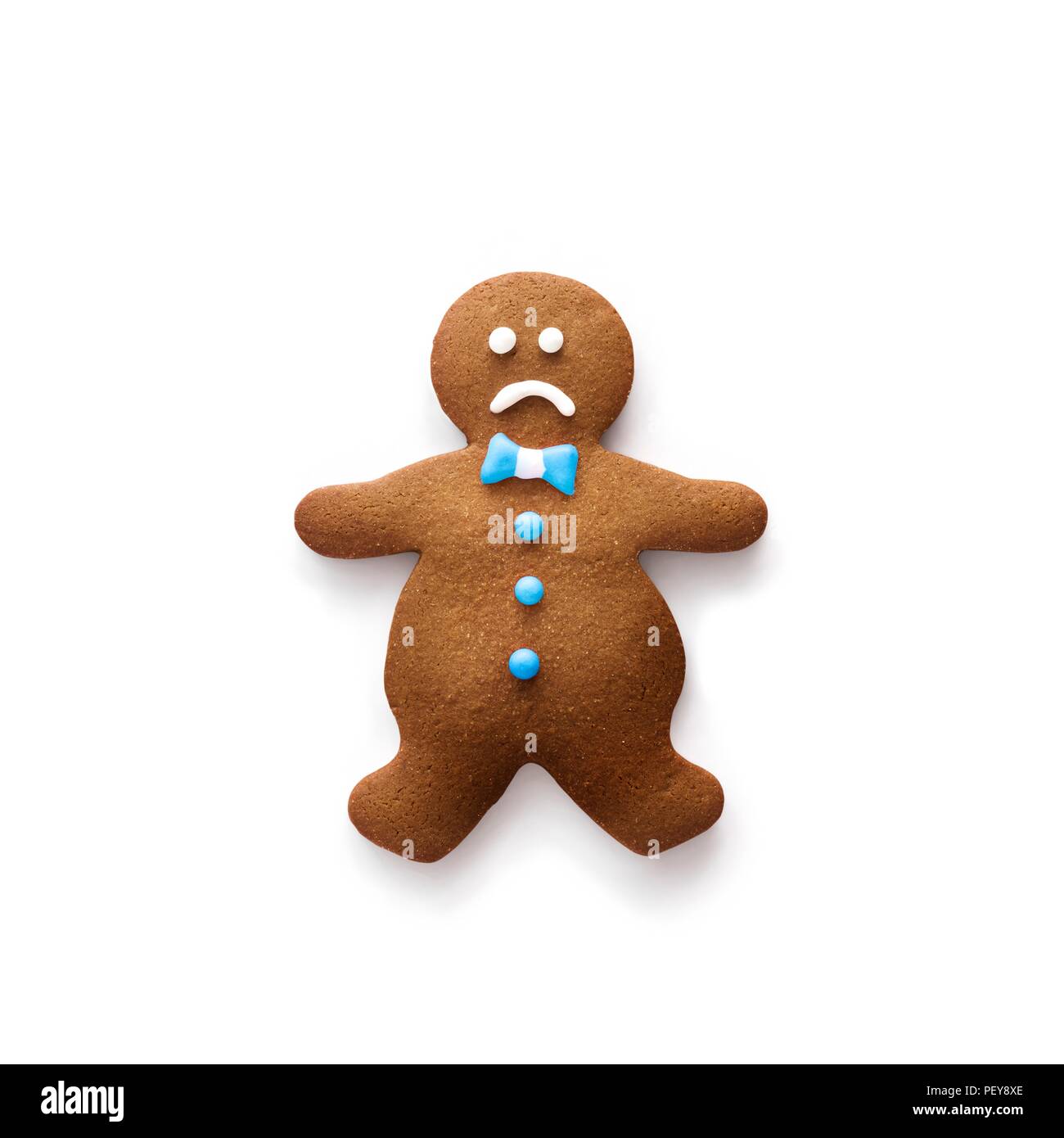 Obese gingerbread man. Stock Photo