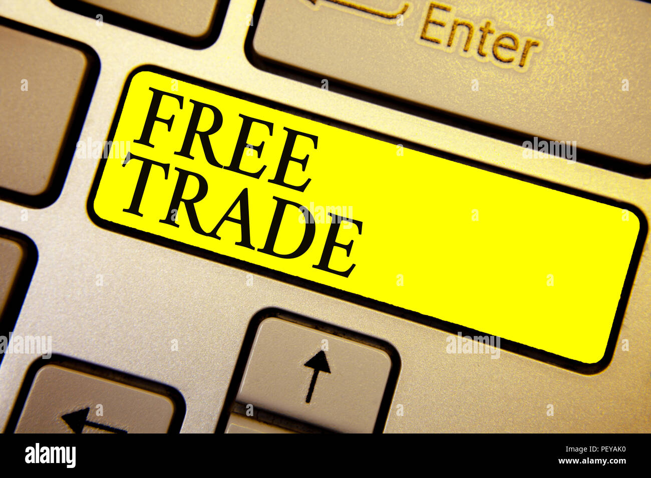 Handwriting Text Free Trade Concept Meaning The Ability To And Handwriting Text Free Trade Concept Meaning The Ability To And On Your Own Termeans Keyboard Yellow Key Intention Create Computer Com
