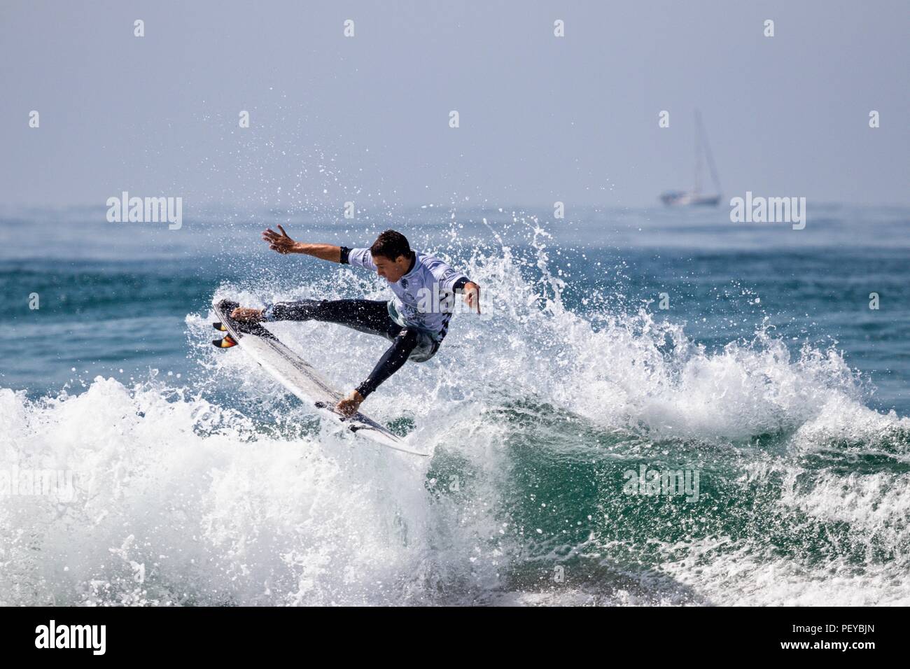 Eithan Osborne Competing In The Us Open Of Surfing 2018 Stock Photo - Alamy