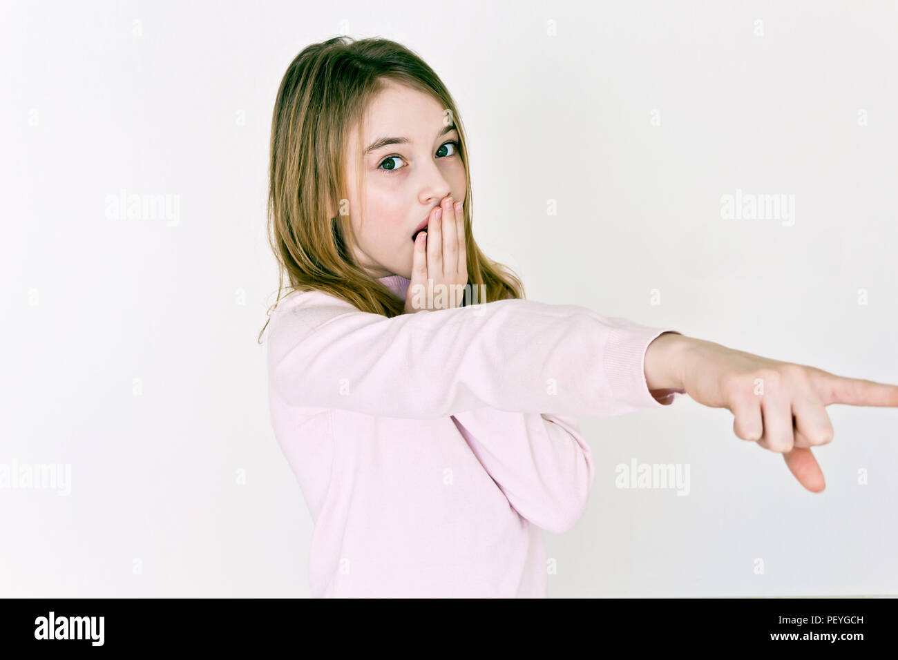 Beautiful surprised girl hi-res stock photography and images - Alamy
