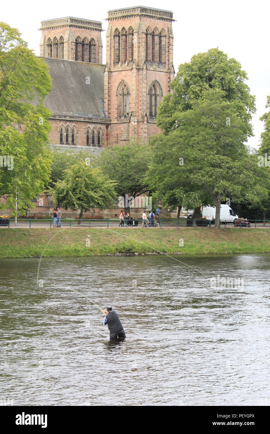 fly fishing Inverness Stock Photo Alamy