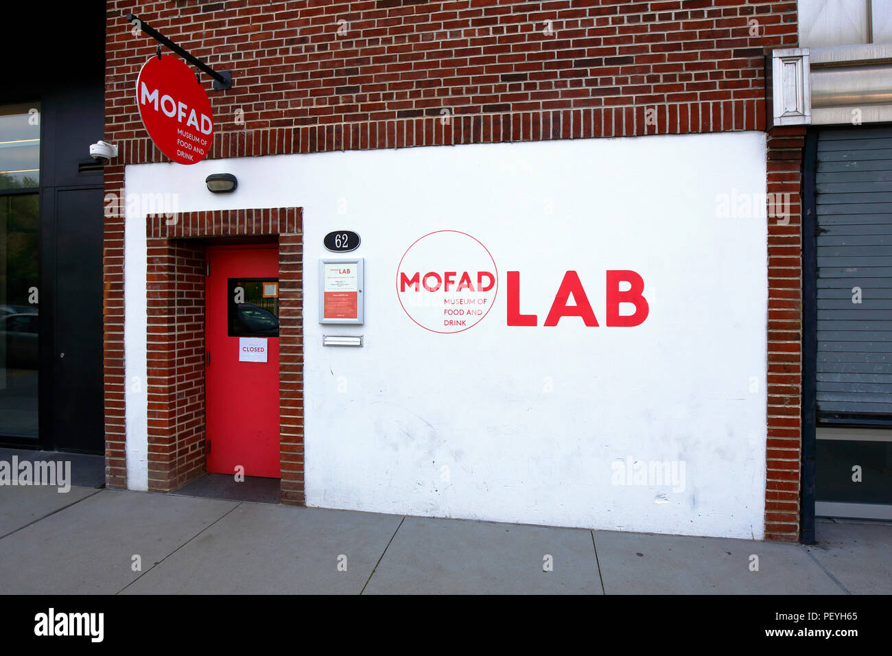 Museum of Food and Drink Lab, 62 Bayard St, Brooklyn, NY. exterior of a food and food history