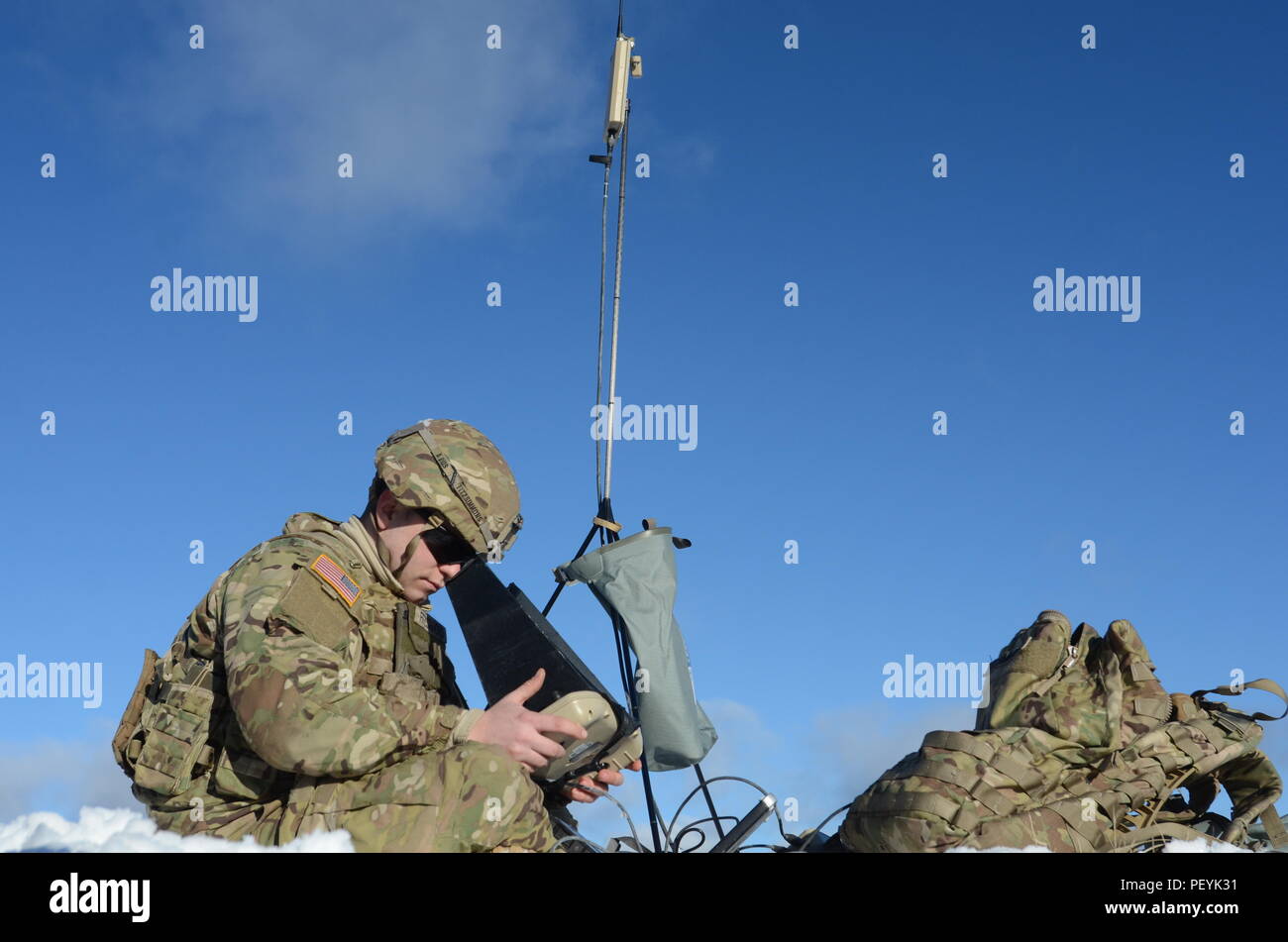 Raven Range Work A master Raven operator with 3rd Squadron, 2nd Cavalry Regiment sets up ...