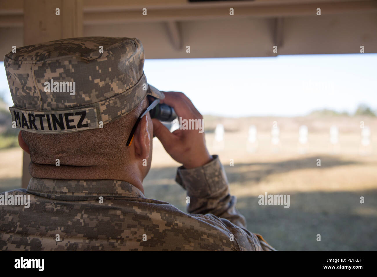 A U.S. Army Reserve Soldier conducts a safety inspection of the small ...