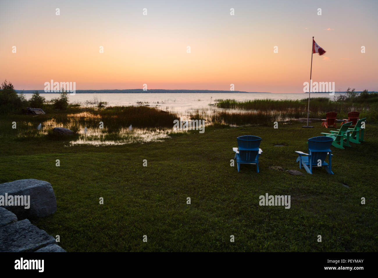 Canadian flag chair hires stock photography and images Alamy
