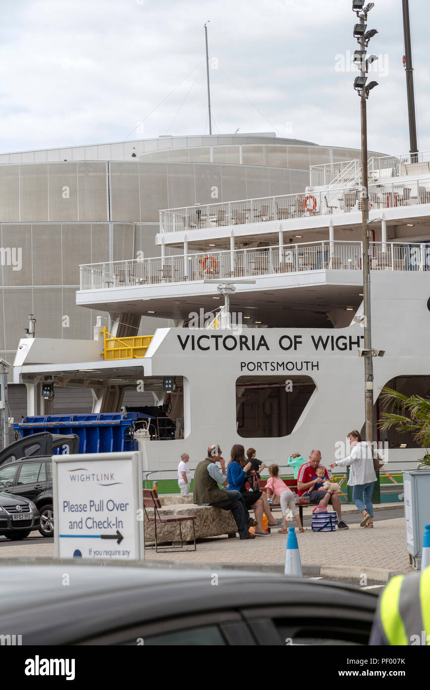Portsmouth Car Ferry terminal, Gunwharf, Portsmouth, England, UK