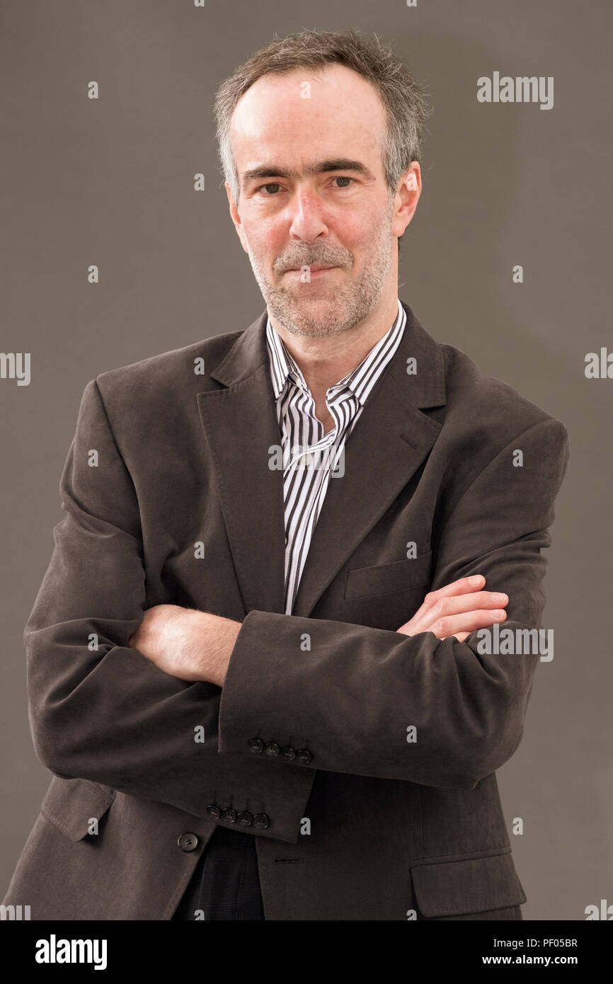 Edinburgh, Scotland, UK; 18 August, 2018. Pictured; Graham Robb is a British author and French literary critic. Previous winner of he Whitbread Biography Prize, Robb excavates the wrangling over the debatable land, the area of a once independent territory between Scotland and England, in his book 'The Debatable Land'. Credit: Iain Masterton/Alamy Live News Stock Photo