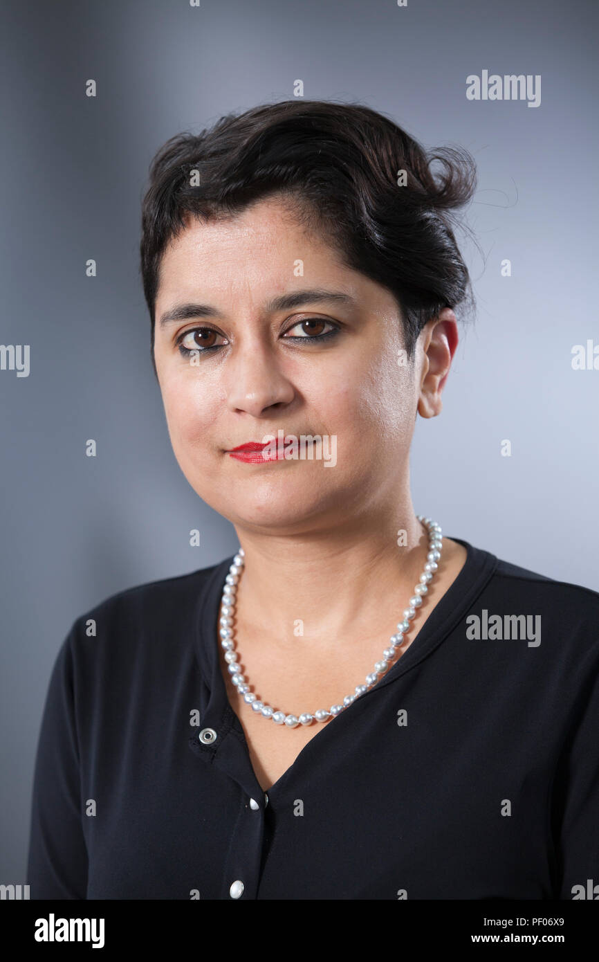 Edinburgh, UK. 18th August, 2018. Sharmishta Chakrabarti, Baroness Chakrabarti, CBE, PC, commonly known as Shami Chakrabarti, is a British Labour Party politician and member of the House of Lords. She is a barrister, and was the director of Liberty, an advocacy group which promotes civil liberties and human rights, from 2003 to 2016. Pictured at the Edinburgh International Book Festival. Edinburgh, Scotland.  Picture by Gary Doak / Alamy Live News Stock Photo