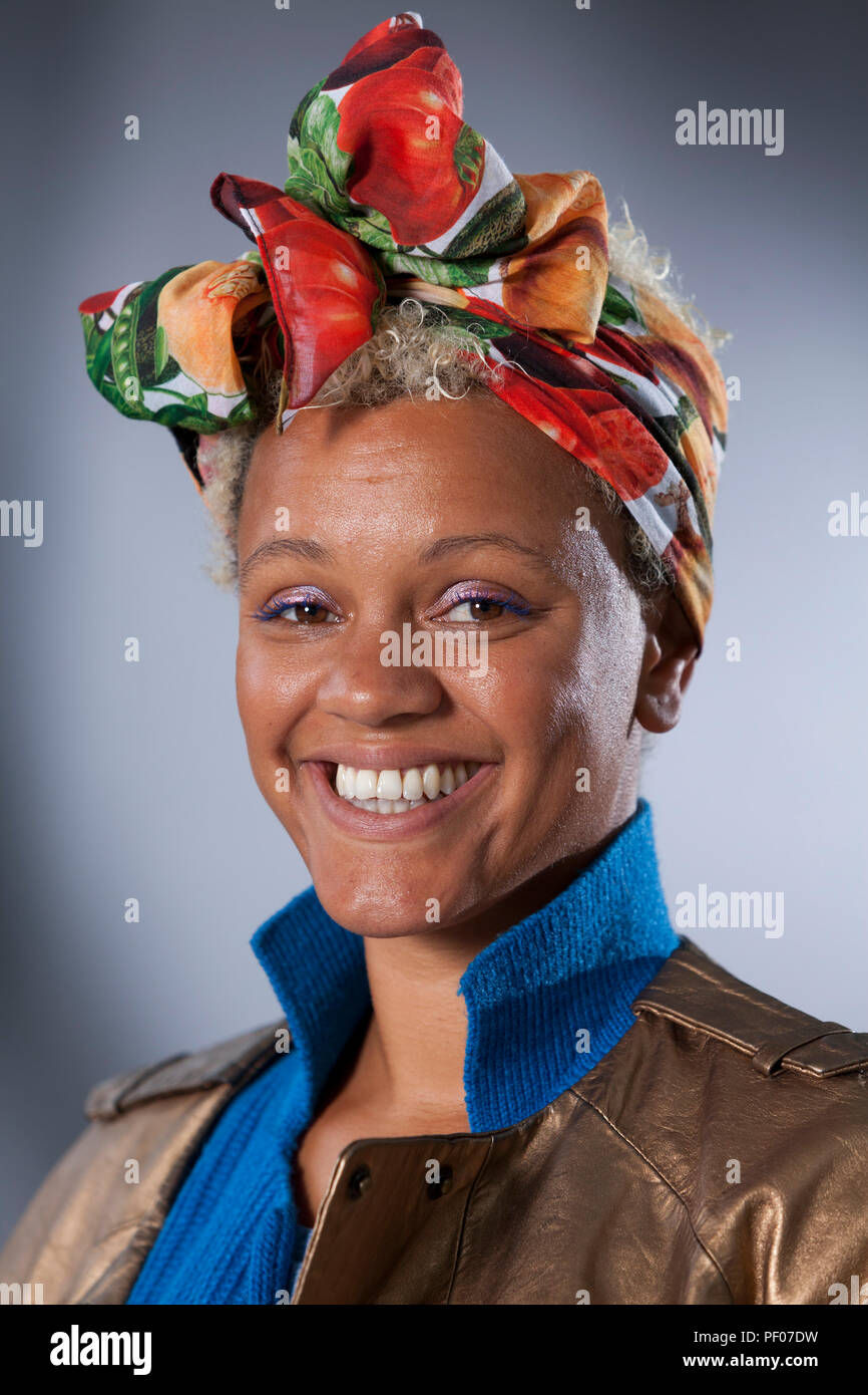 Edinburgh, UK. 18th August, 2018. Gemma Cairney is an English television  and radio presenter best known for her work on BBC Radio 1 and BBC Radio 6  Music. Pictured at the Edinburgh