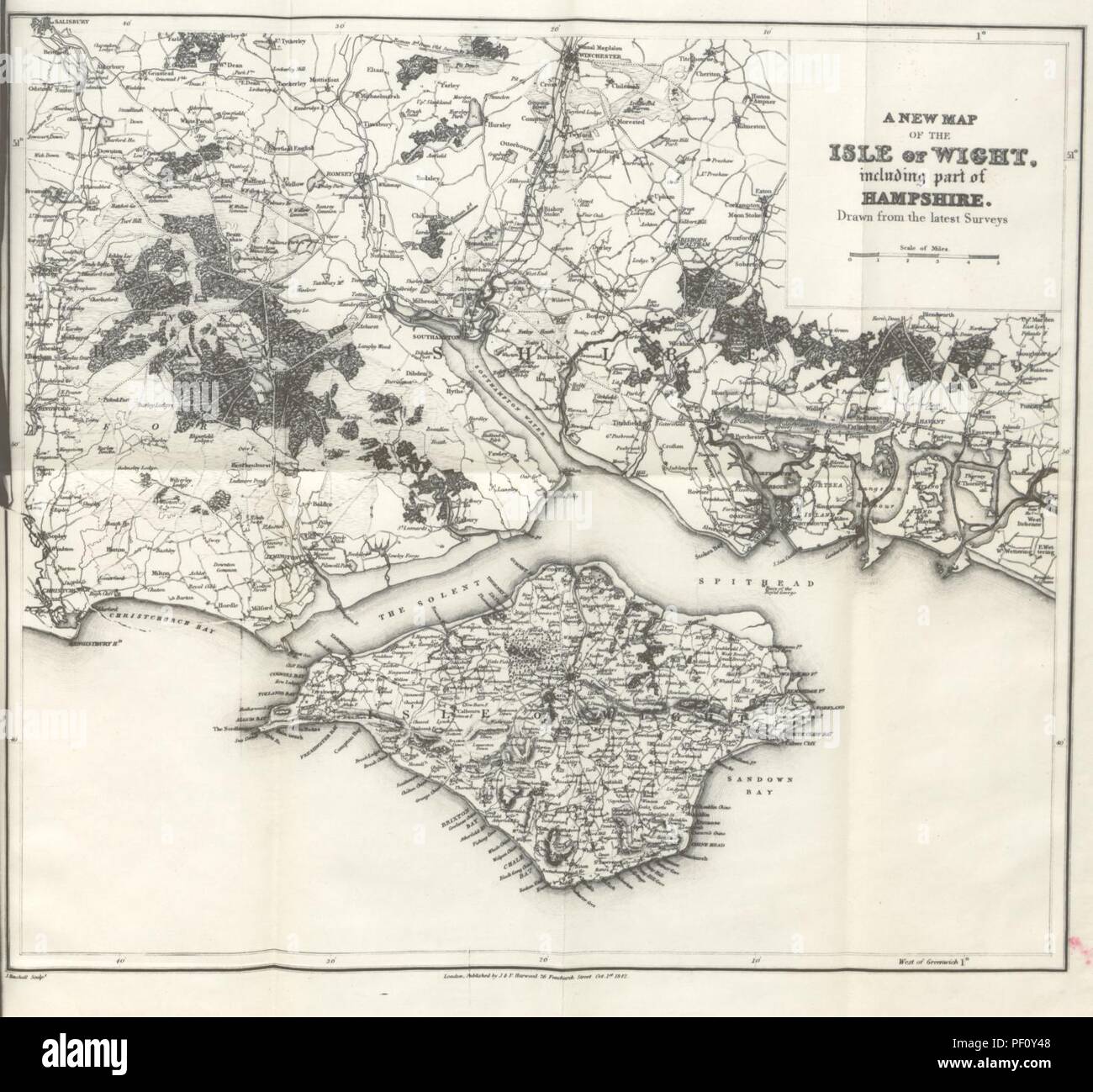 Isle of wight railway map hi-res stock photography and images - Alamy