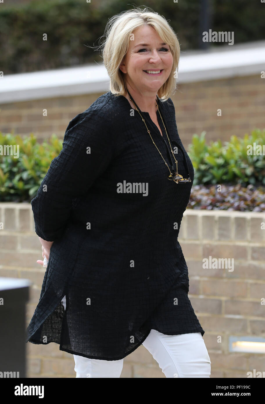 Fern Britton outside ITV Studios Featuring: Fern Britton Where: London ...