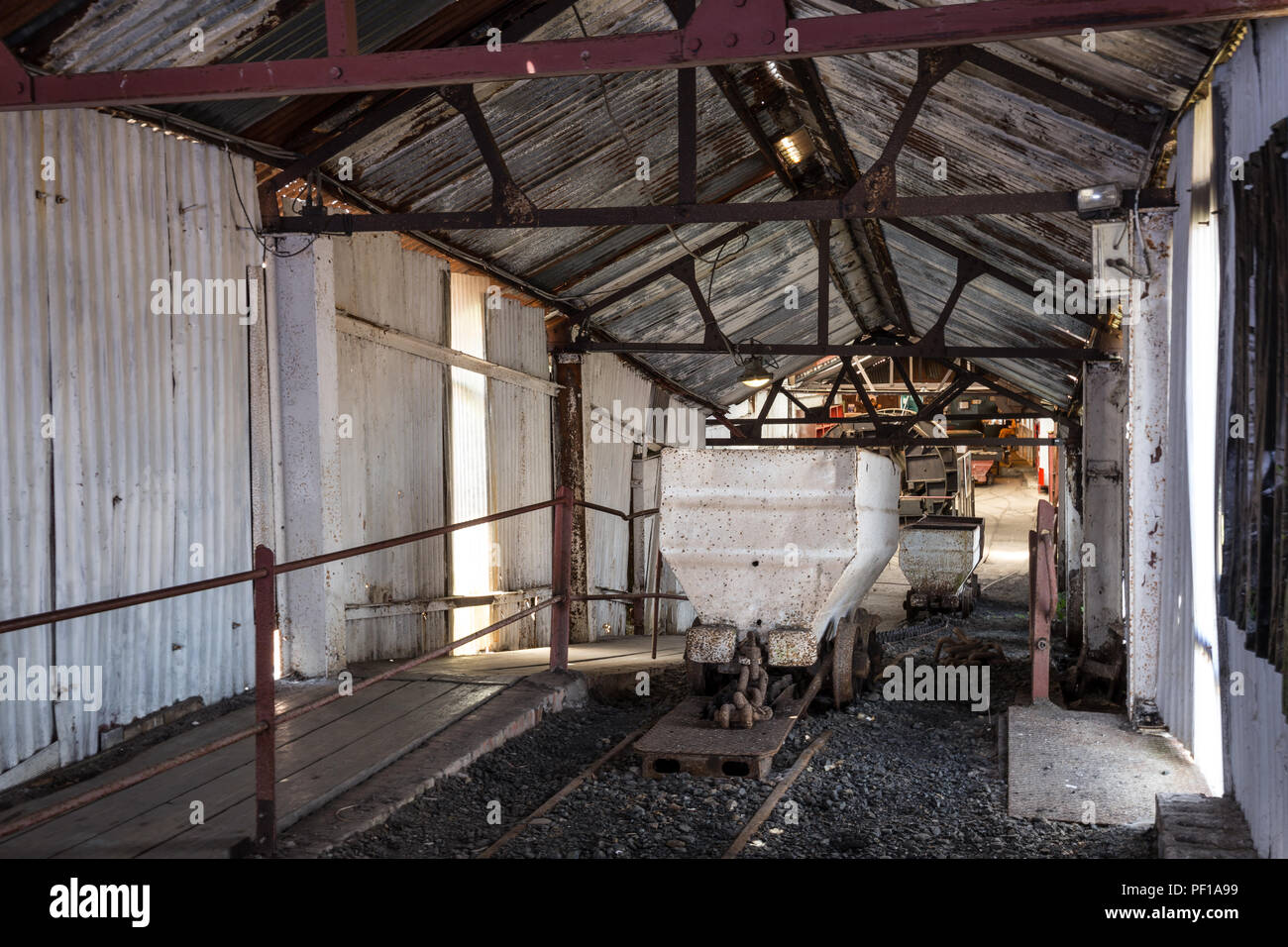 Big Pit Industrial site in Wales, UK Stock Photo