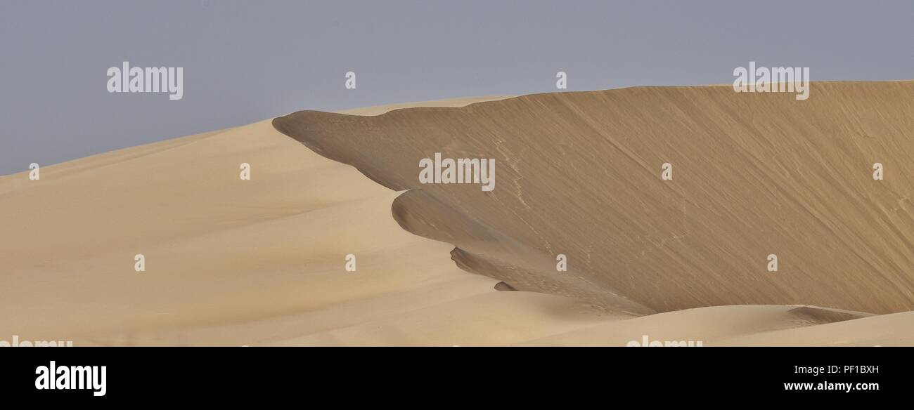 Sand Dune in the Qatar Desert Stock Photo