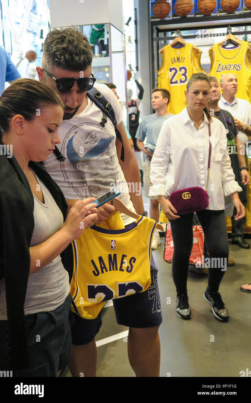 NBA Store Interior, Fifth Avenue, NYC Stock Photo - Alamy