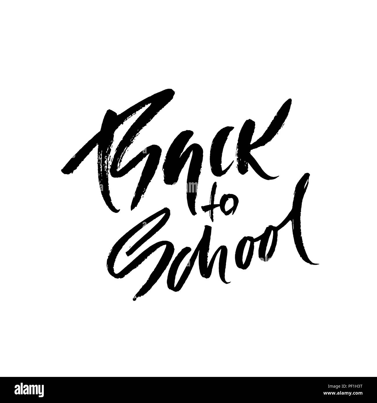 Back to school bold text. Back to school lettering in the style of a cut  out paper. Hand drawn vector illustration. 25743476 Vector Art at Vecteezy