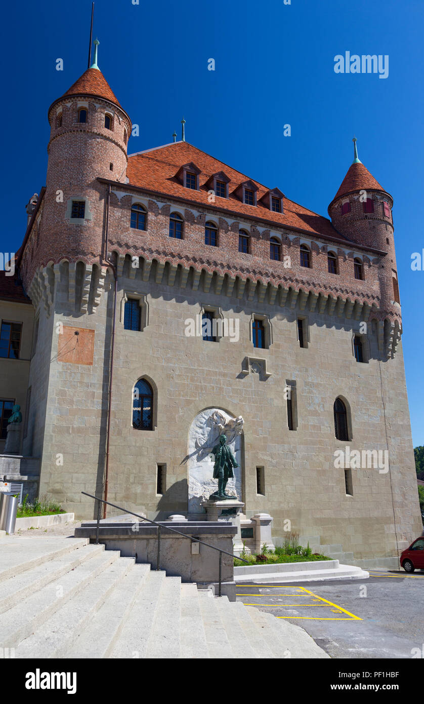 Château Saint-Maire, Lausanne, Switzerland Stock Photo