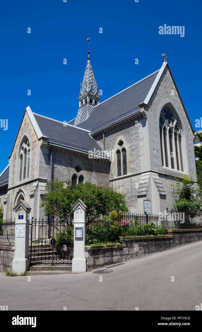 Christ Church, The Anglican Episcopal Church In Lausanne, Switzerland Stock Photo - Alamy