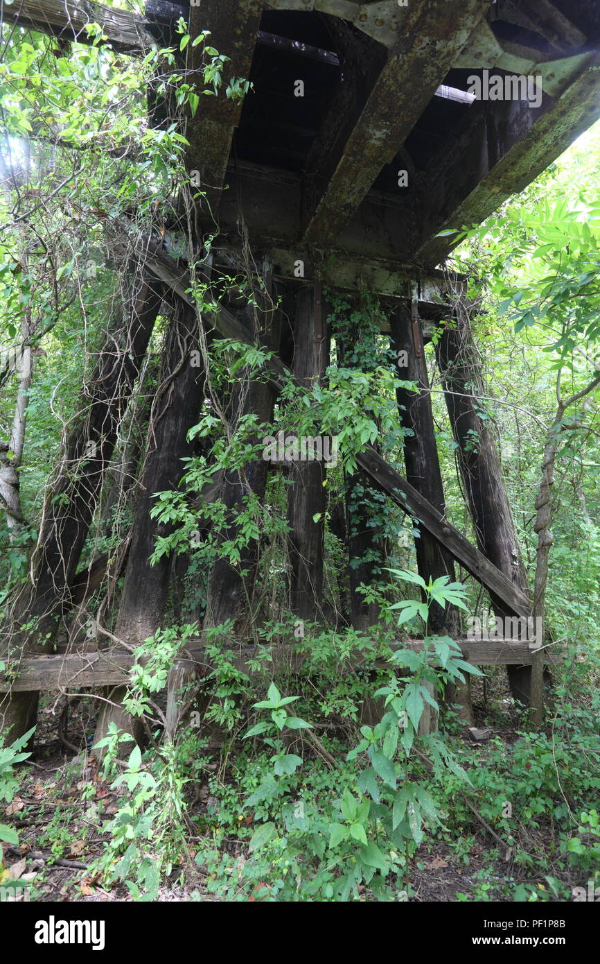 Under an old railway underpass near Simonton in Texas Stock Photo Alamy