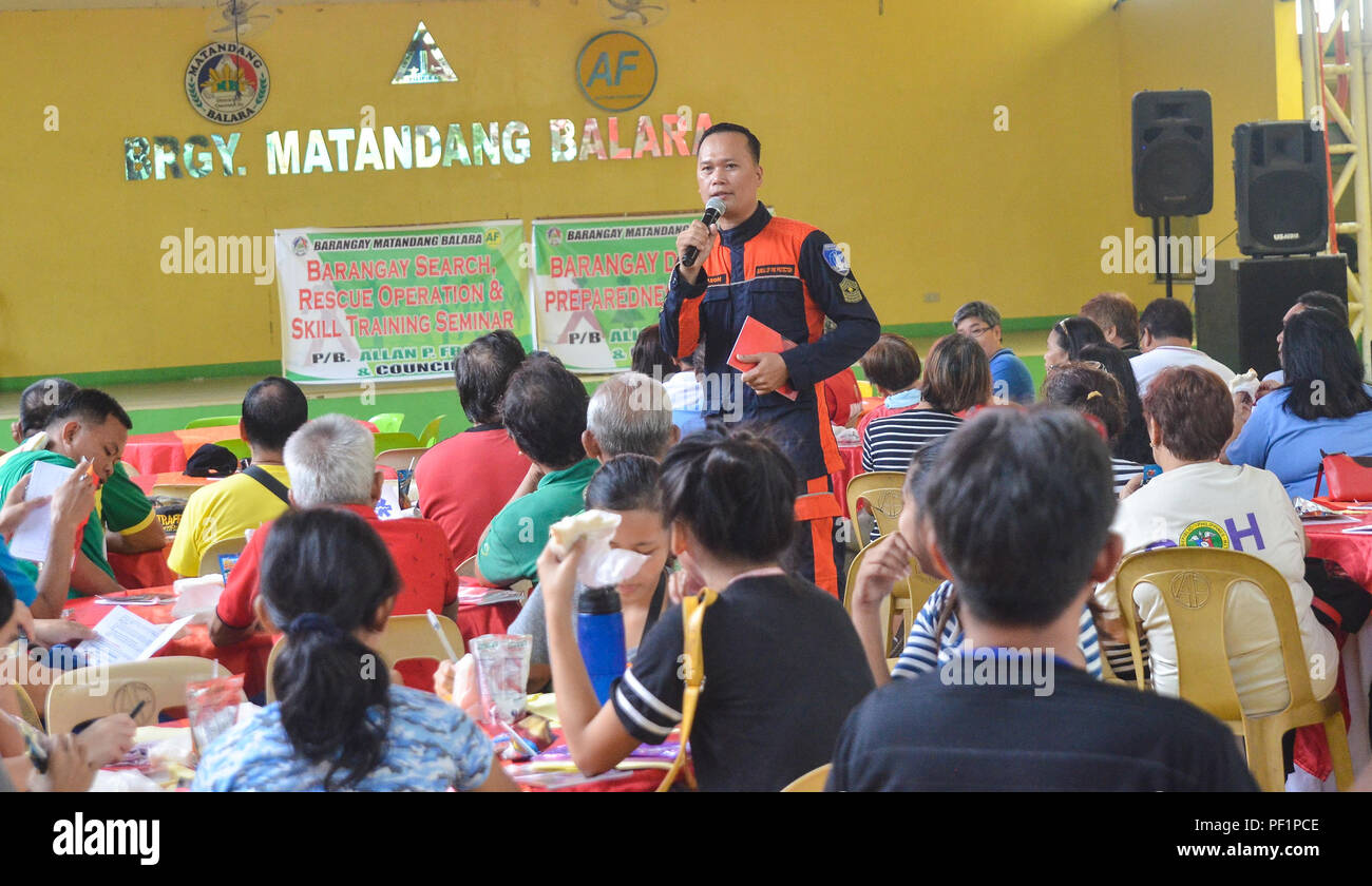 Quezon City, Philippines. 16th Aug, 2018. Quezon city, Quirino Sub