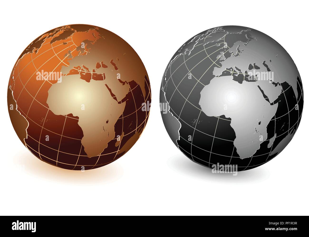 Set of vector globe icons Stock Vector Image & Art - Alamy