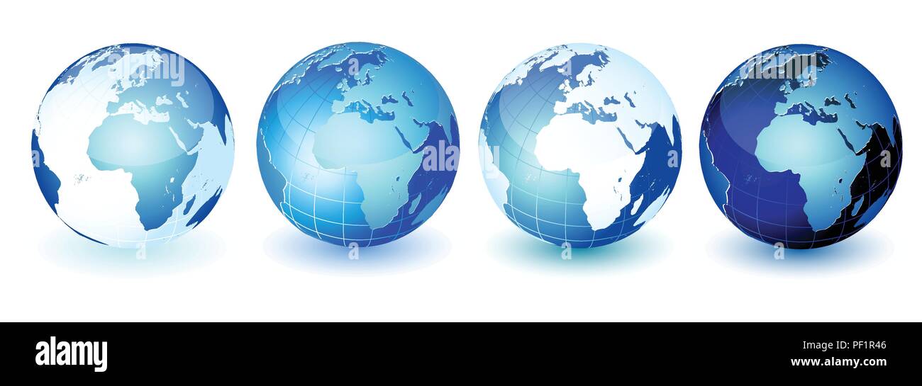 Set of vector globe icons Stock Vector Image & Art - Alamy