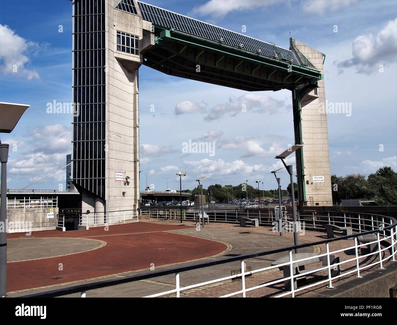 The Tidal Surge Barrier on the River Hull, Kingston upon Hull, East Riding of Yorkshire, England, United Kingdom Stock Photo
