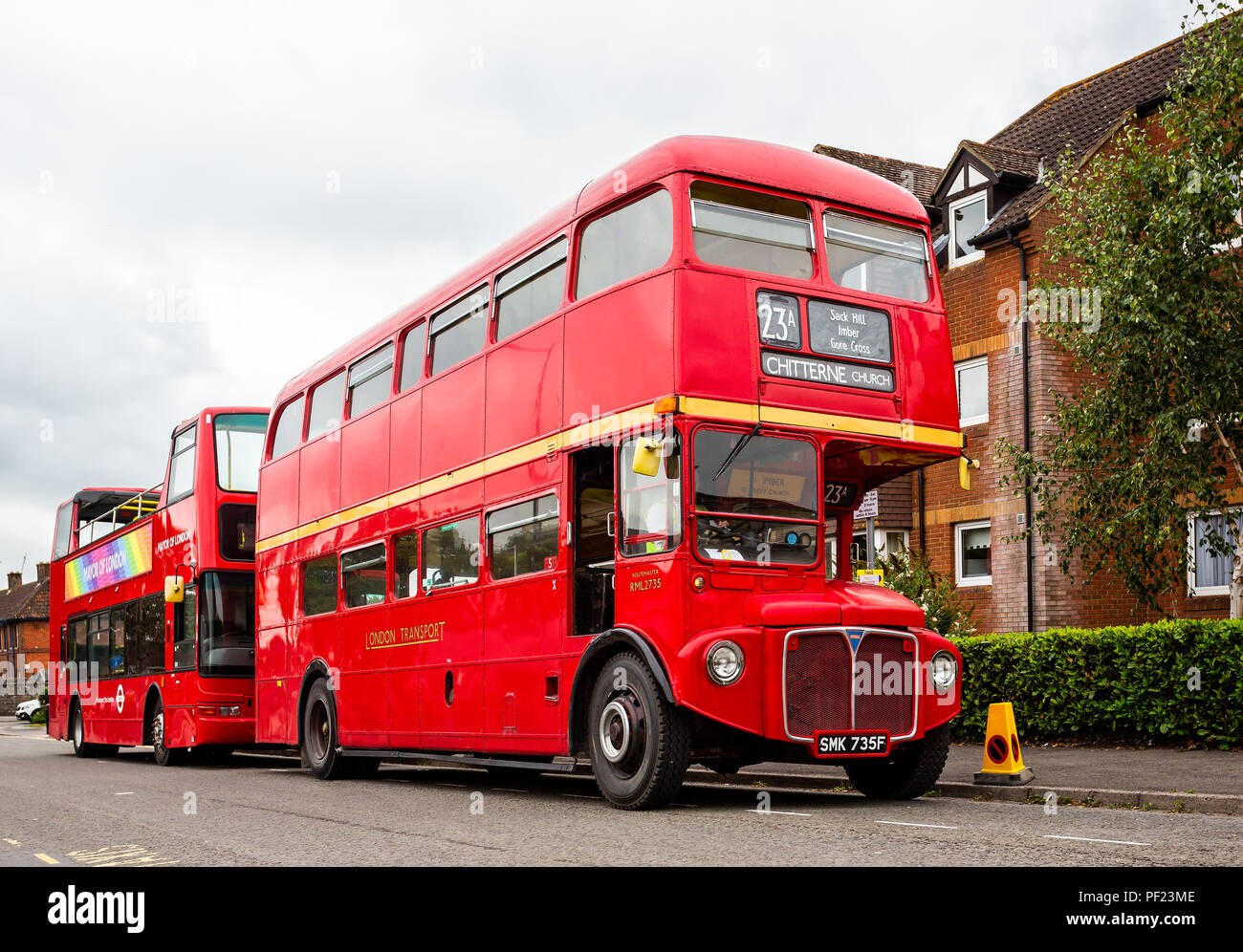 Red Routemaster London double decker bus, Imberbus day classic bus