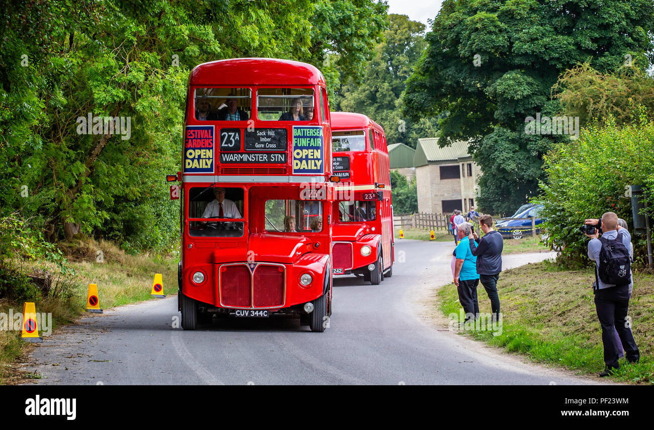 Red Routemaster London double decker bus, Imberbus day classic bus ...