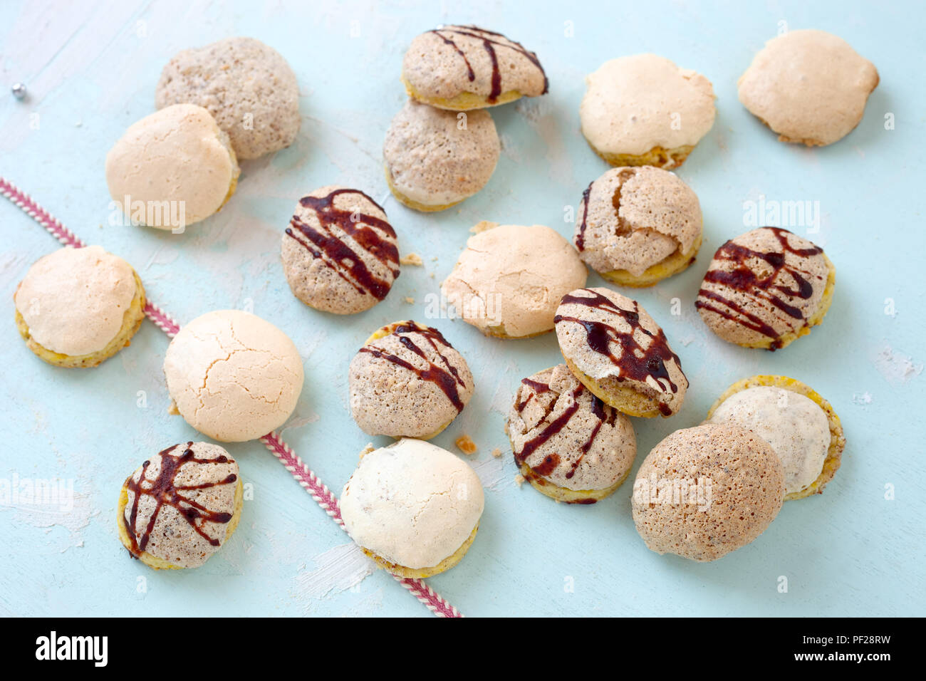 Nut meringue cookie Stock Photo Alamy